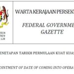 APPOINTMENT OF DATE OF COMING INTO OPERATION