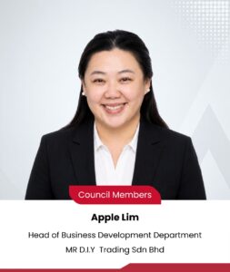 Apple Lim, Council Member, MR D.I.Y Trading Sdn Bhd